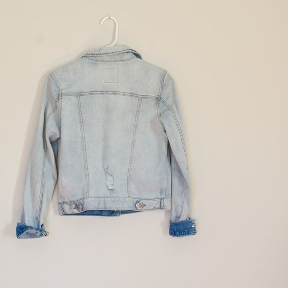 Rewash Distressed Denim Jacket - Picture 6 of 6